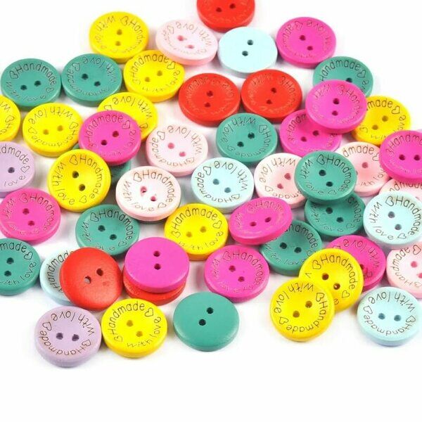 AHŞAP DÜĞME DİKİŞLİ & HANDMADE (1200 AD) 24''L