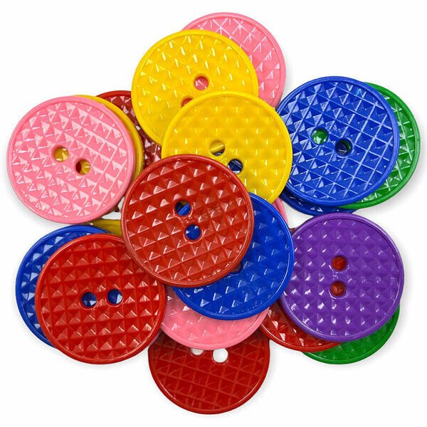 90 BOY BÜYÜK KRİSTALİZE DÜĞME - KARIŞIK (6 CM) (100 AD)