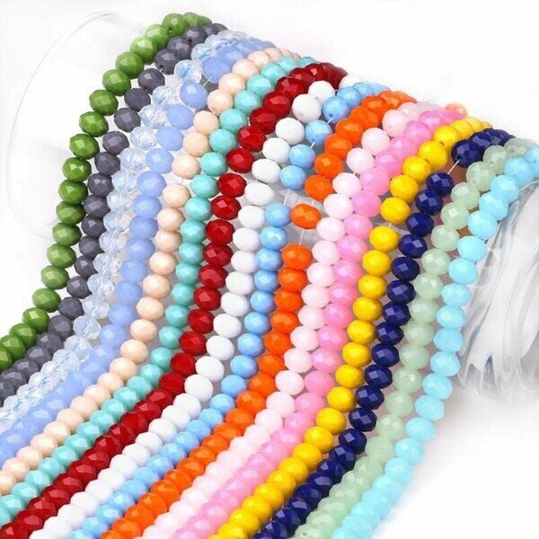 8MM KRİSTAL CAM MAT BONCUK (72 AD* 1 DİZİ)