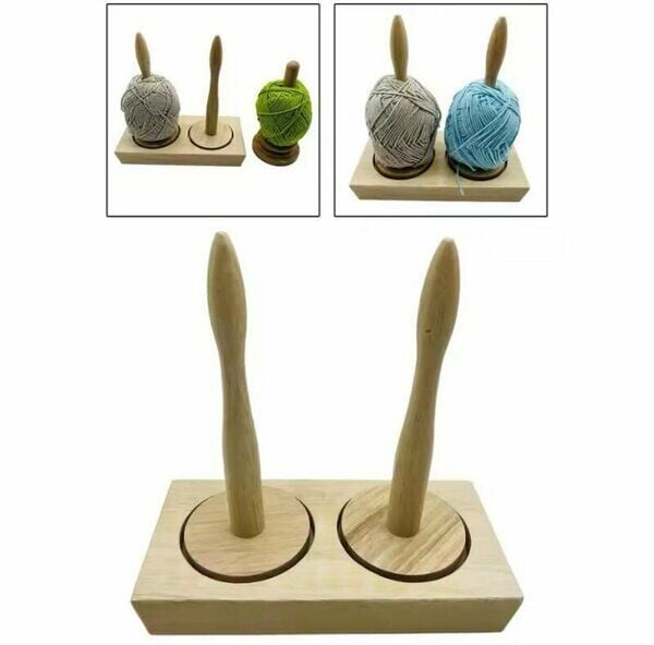 AHŞAP İKİLİ İPLİK TUTMA APARATI