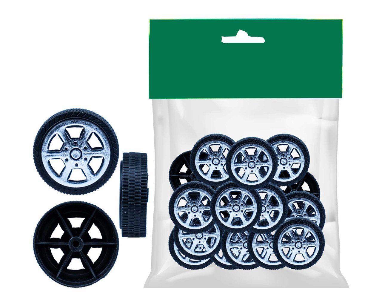 PLASTİK OYUNCAK TEKERİ 20 ADET (1 PK)