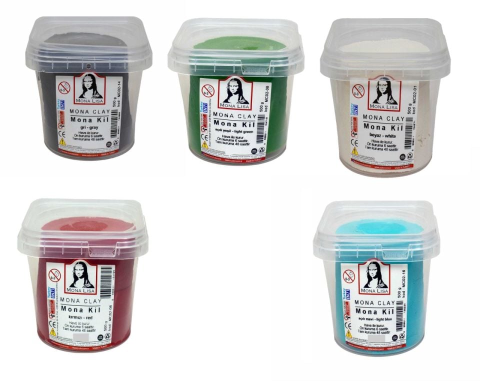 RENKLİ KİL 500 GRAM (1 PAKET)