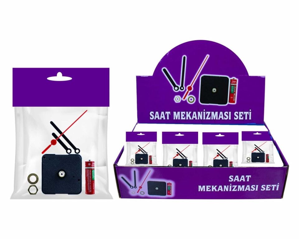 SAAT MEKANİZMASI SETİ 30 ADET(1 KUTU)