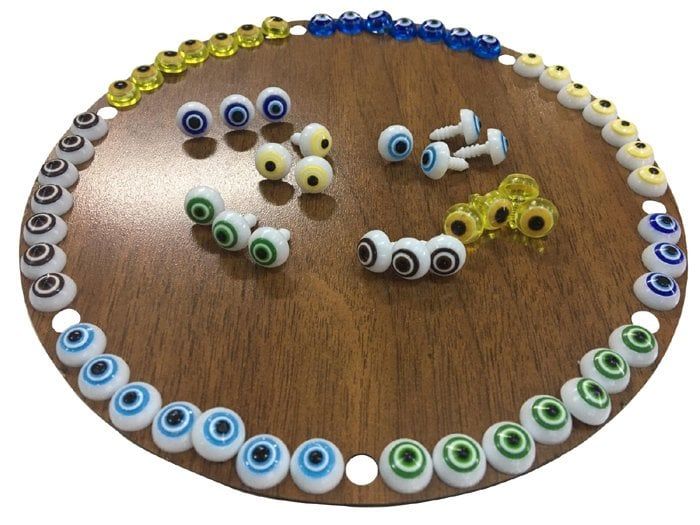 12 MM RENKLİ VİDALI GÖZ NAZARLIK LACİVERT