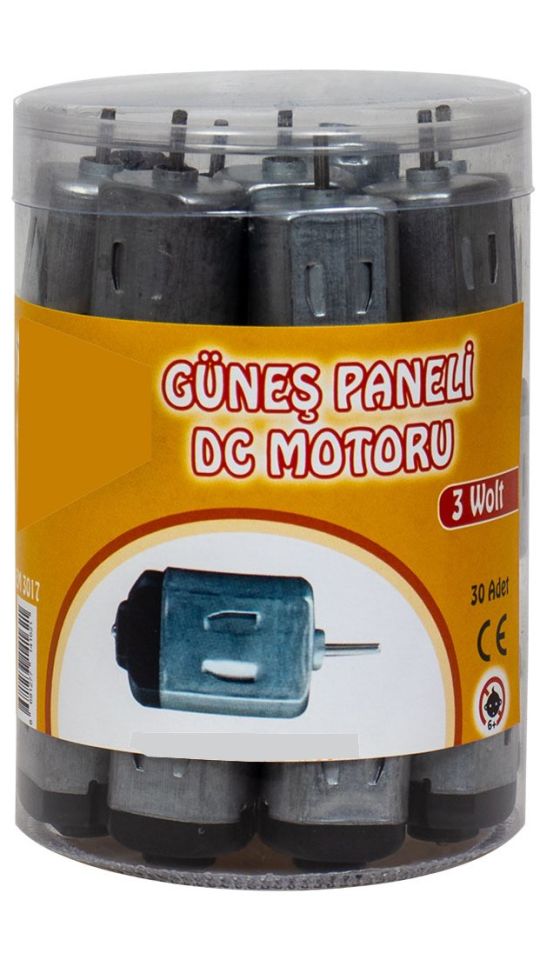 GÜNEŞ PANELİ MİNİ DC MOTORU 30 ADET (1 PAKET)