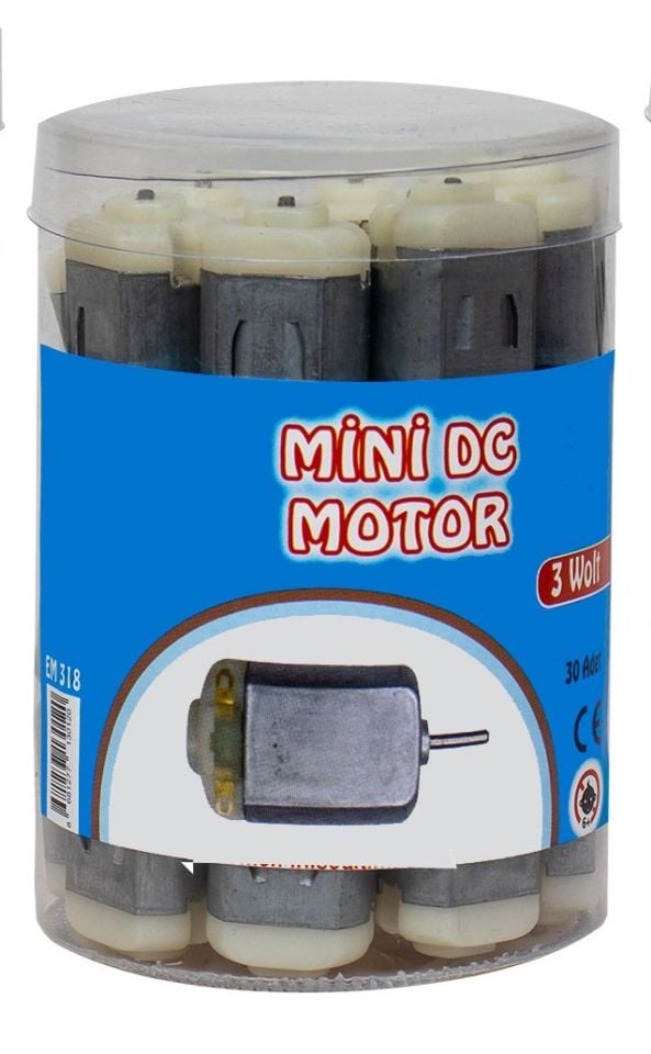 MİNİ DC MOTORU 30 ADET (1 PAKET)
