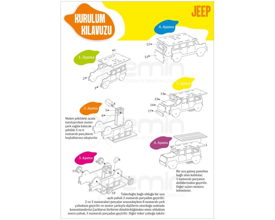 GÜNEŞ ENERJİLİ JEEP (1 KUTU)