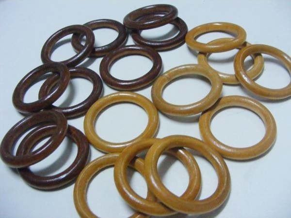 TAHTA HALKA  6 CM (100 AD) KAHVE RENGİ