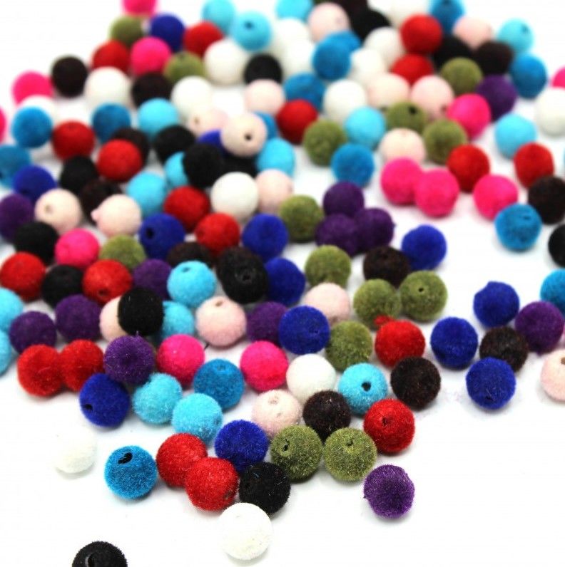 8 MM KADİFE BONCUK (500 GR)