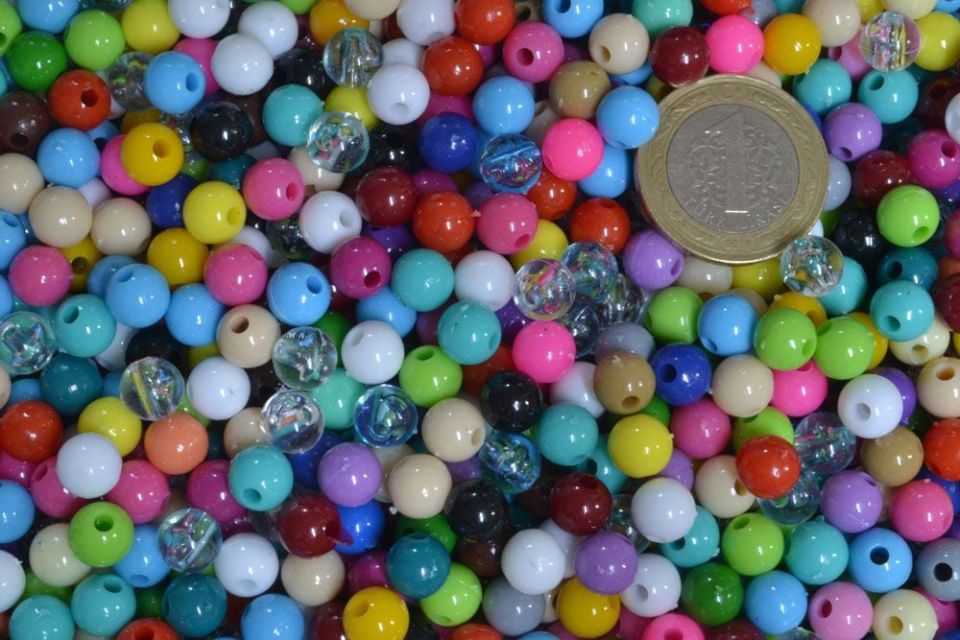8 MM MAKROME BONCUĞU (1 KG) BEYAZ