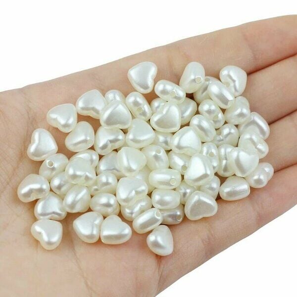 İNCİ KALP ŞEKİLLİ BONCUK (1 KĞ)