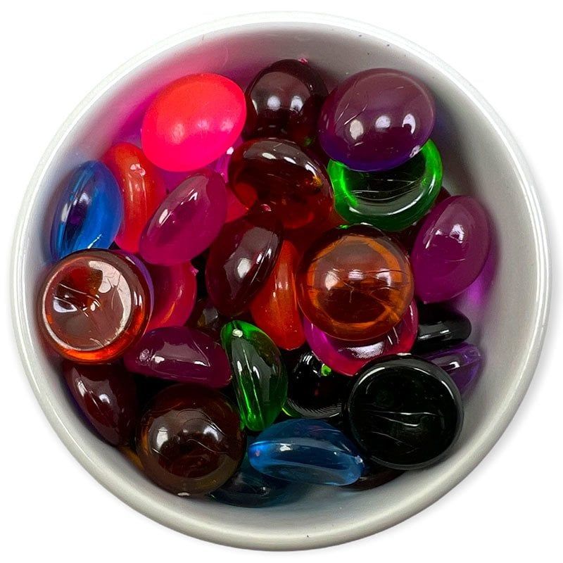 KABAK BONCUĞU OVAL  (18 MM) BORDO