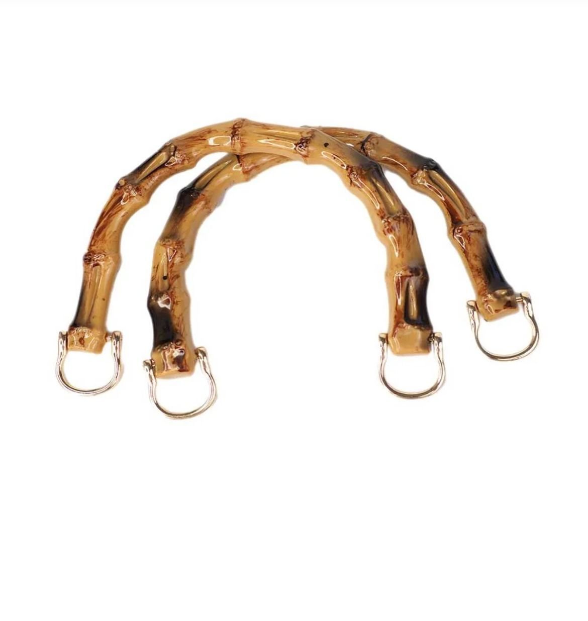13*11CM  BAMBU C MODEL METAL KANCALI ÇANTA SAPI (1 ÇİFT)