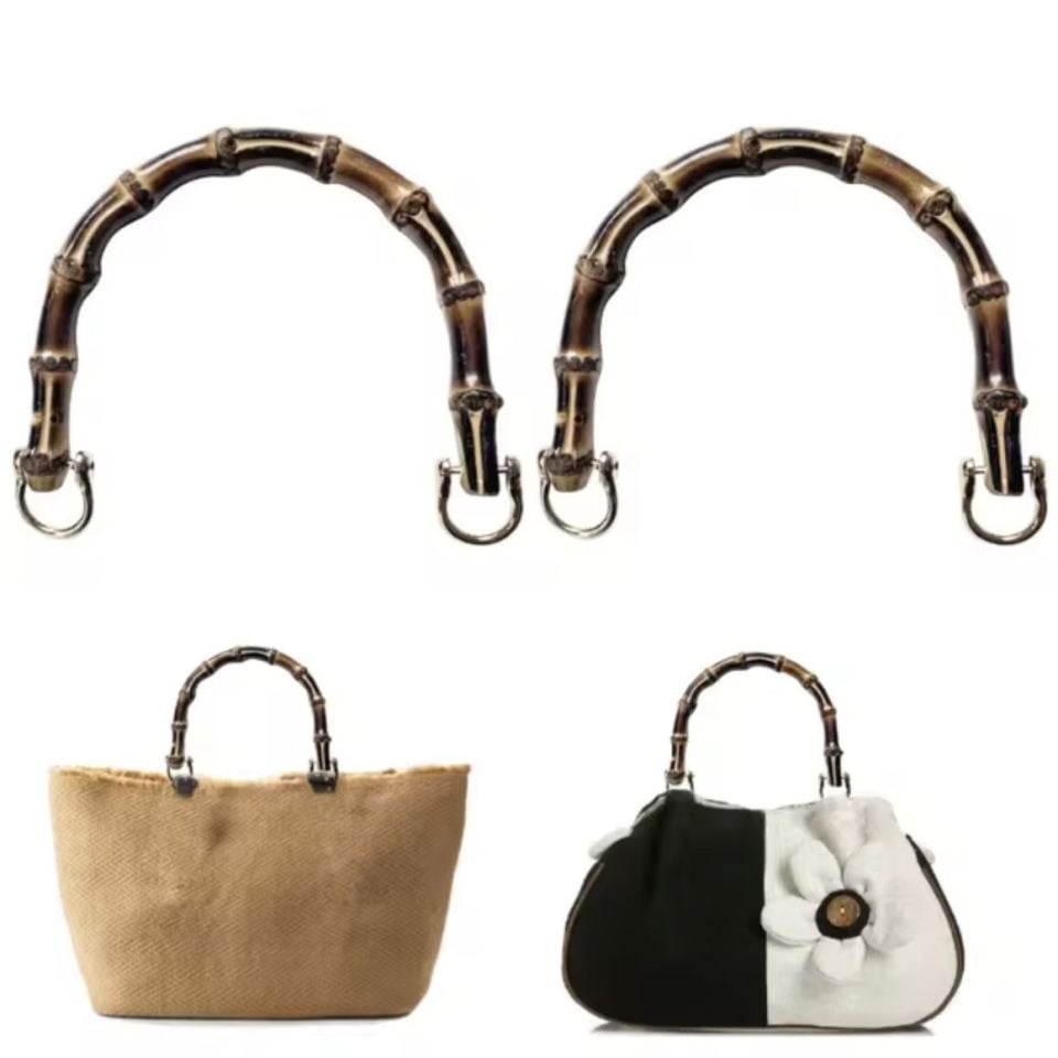 13*11CM  BAMBU C MODEL METAL KANCALI ÇANTA SAPI (1 ÇİFT)