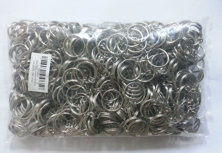 ZİNCİRLİ - ANAHTARLIK HALKASI 25MM (1000 ADET) ALTIN
