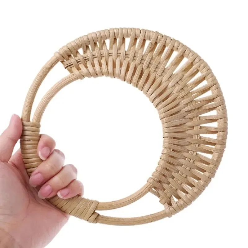 16CM HASIR BAMBU ÇANTA SAPI (1 ÇİFT)