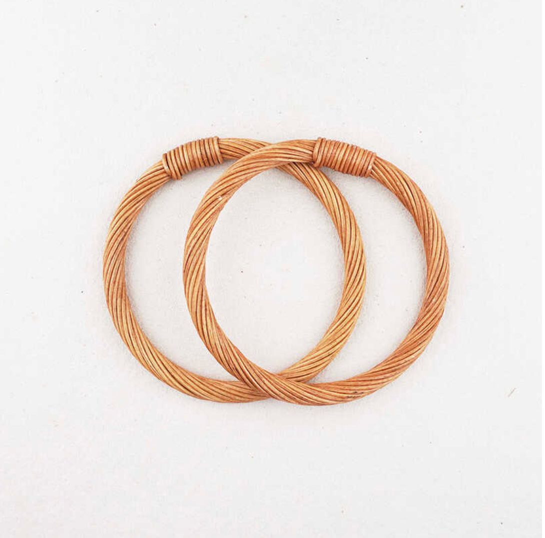 RÜYA BAMBU ÇANTA SAPI RATTAN O MODEL (17 CM)