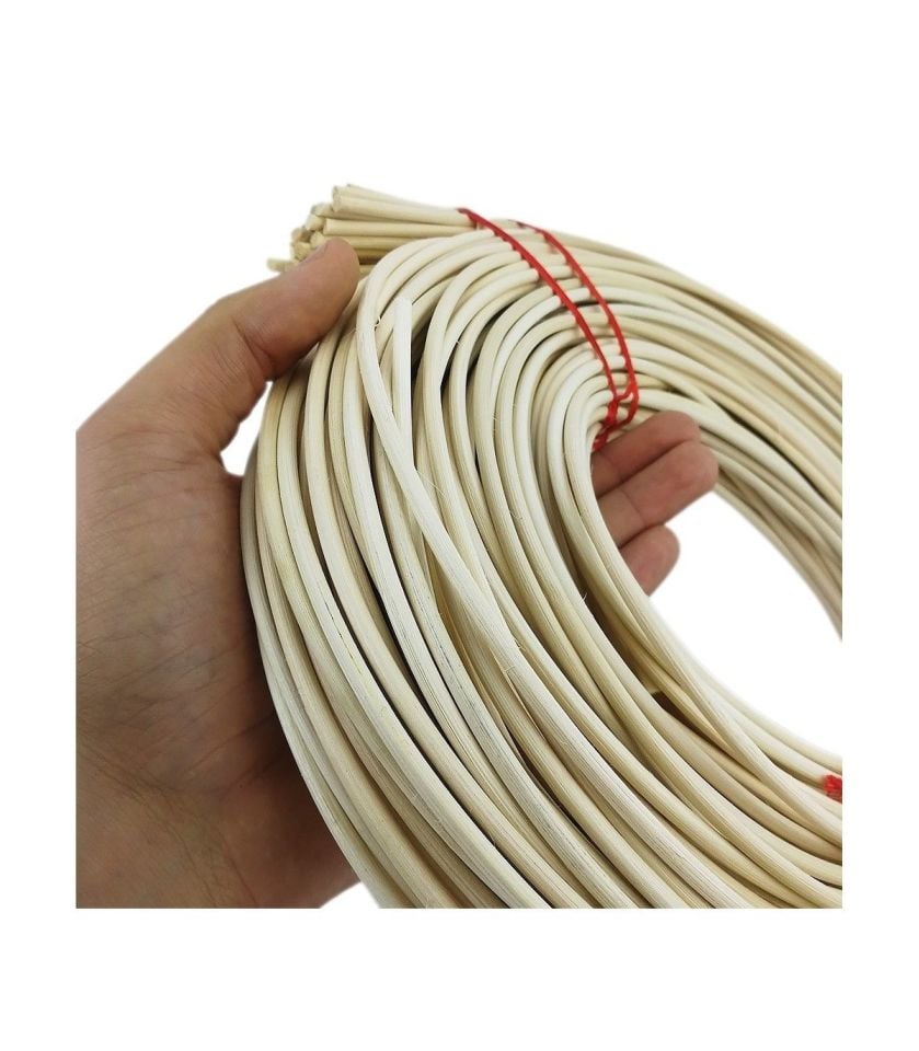 Rattan Doğal Bambu Çubuk 1 KG Brüt - 2,5 mm Örgü Rattan İp