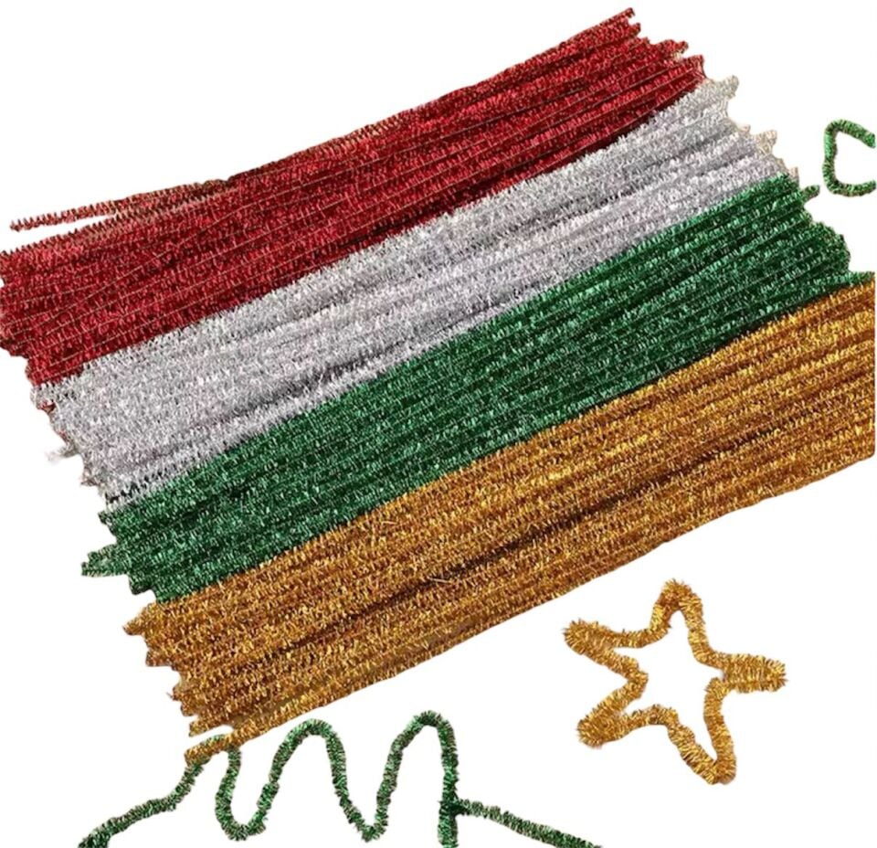 ŞÖNİL( 30 CM) METALİK KARIŞIK RENK 100 LÜ