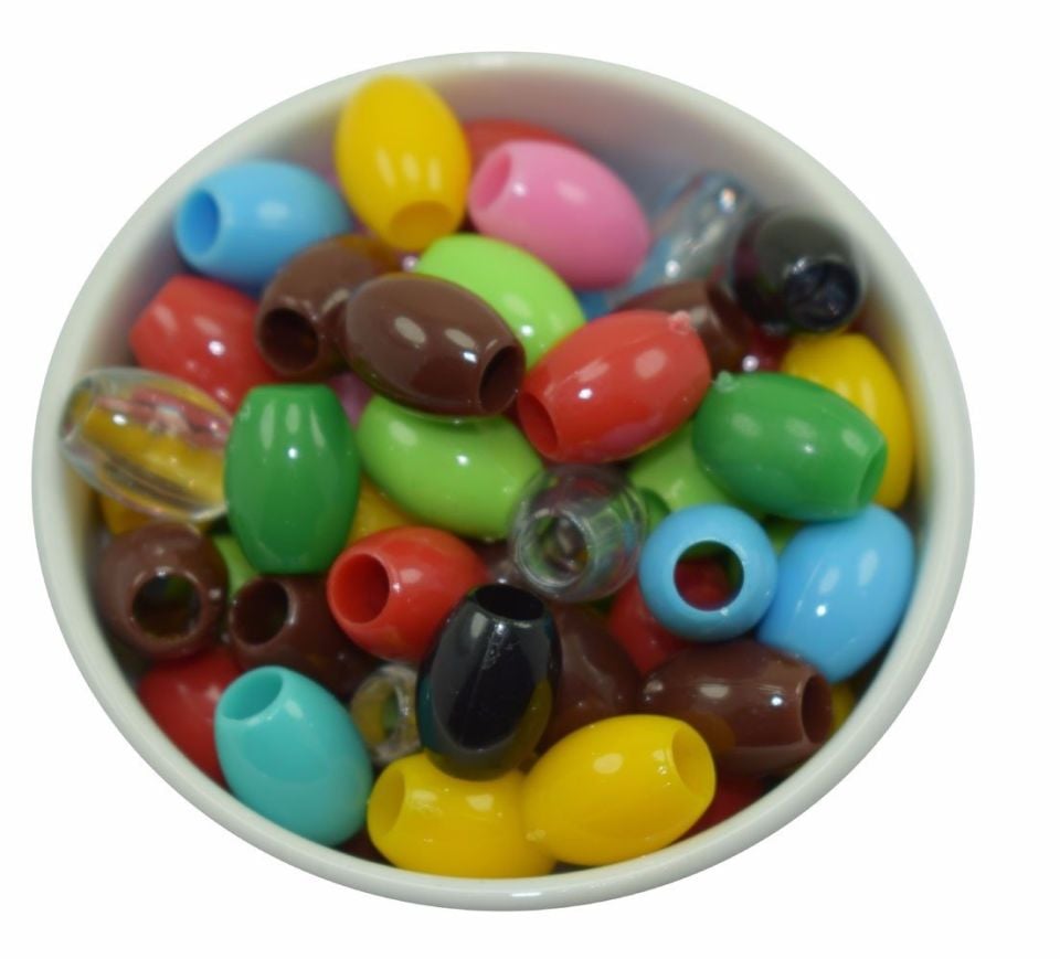 NO:9 *Büyük Zeytin Boncuk 131-SİYAH