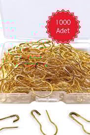 Armut Çengelli İğne - 1000 Adet Altın