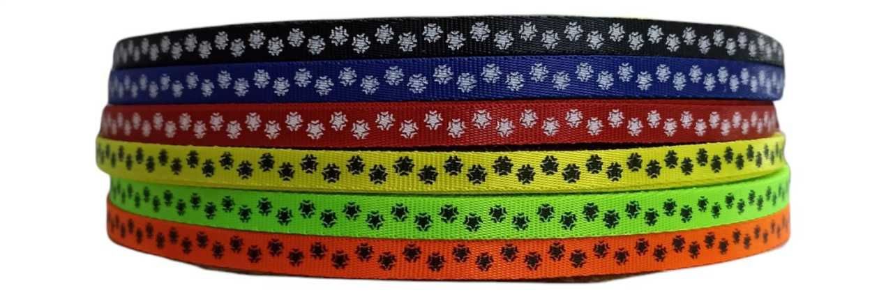 1CM TASMA ŞERİDİ YILDIZ DESENLİ (50 mt) SİYAH