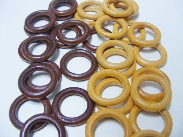 TAHTA HALKA 3.5 CM (100 AD) KAHVE RENGİ