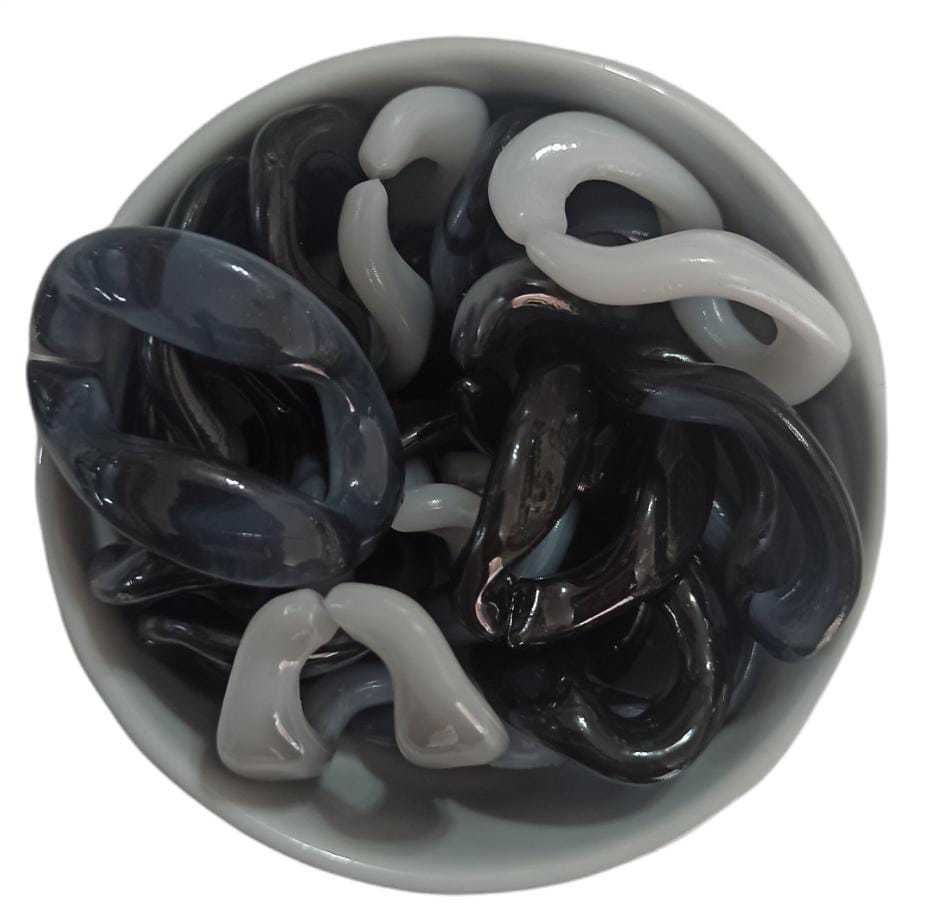 NO:226 PLASTİK KIVRIK ZİNCİR ( 360 ADET ) SİYAH