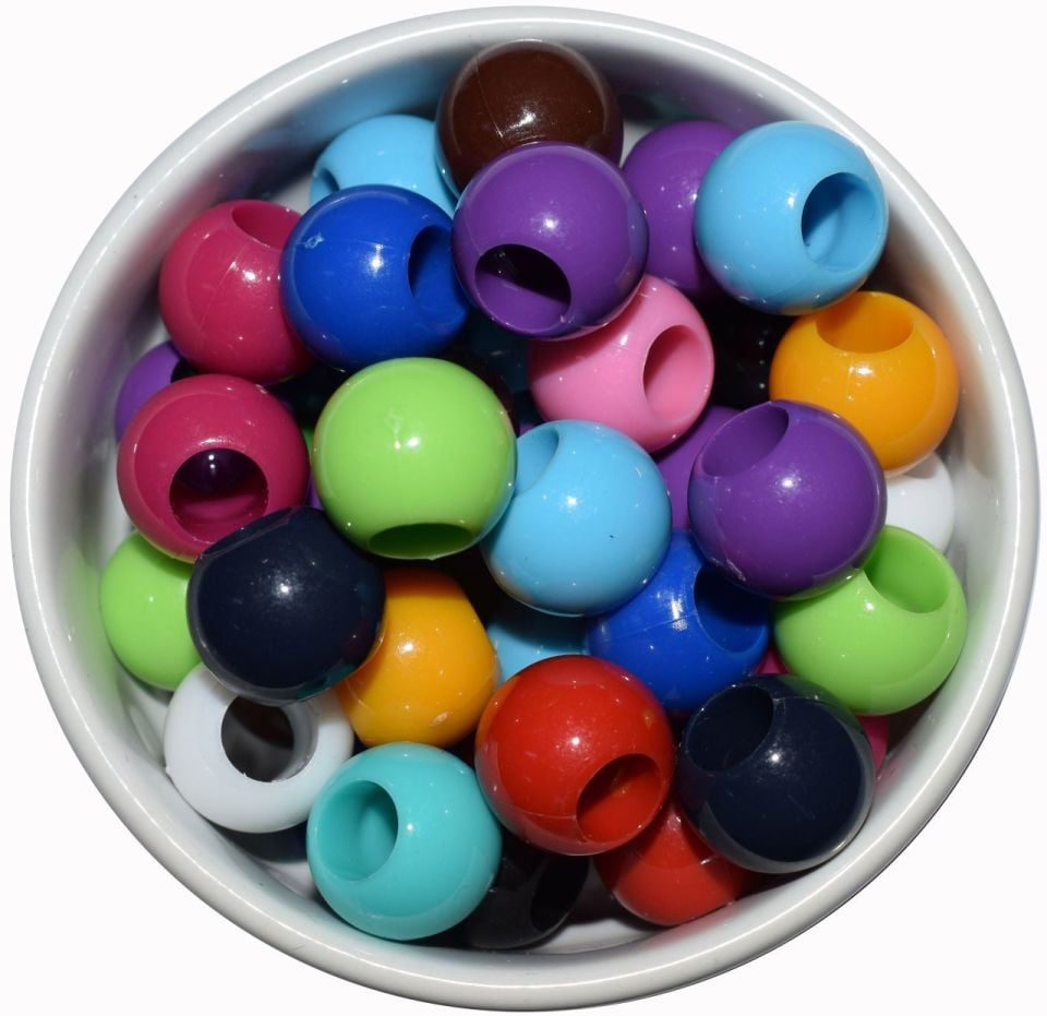 NO:12 *14mm Makrome Boncuğu AÇIK SARI