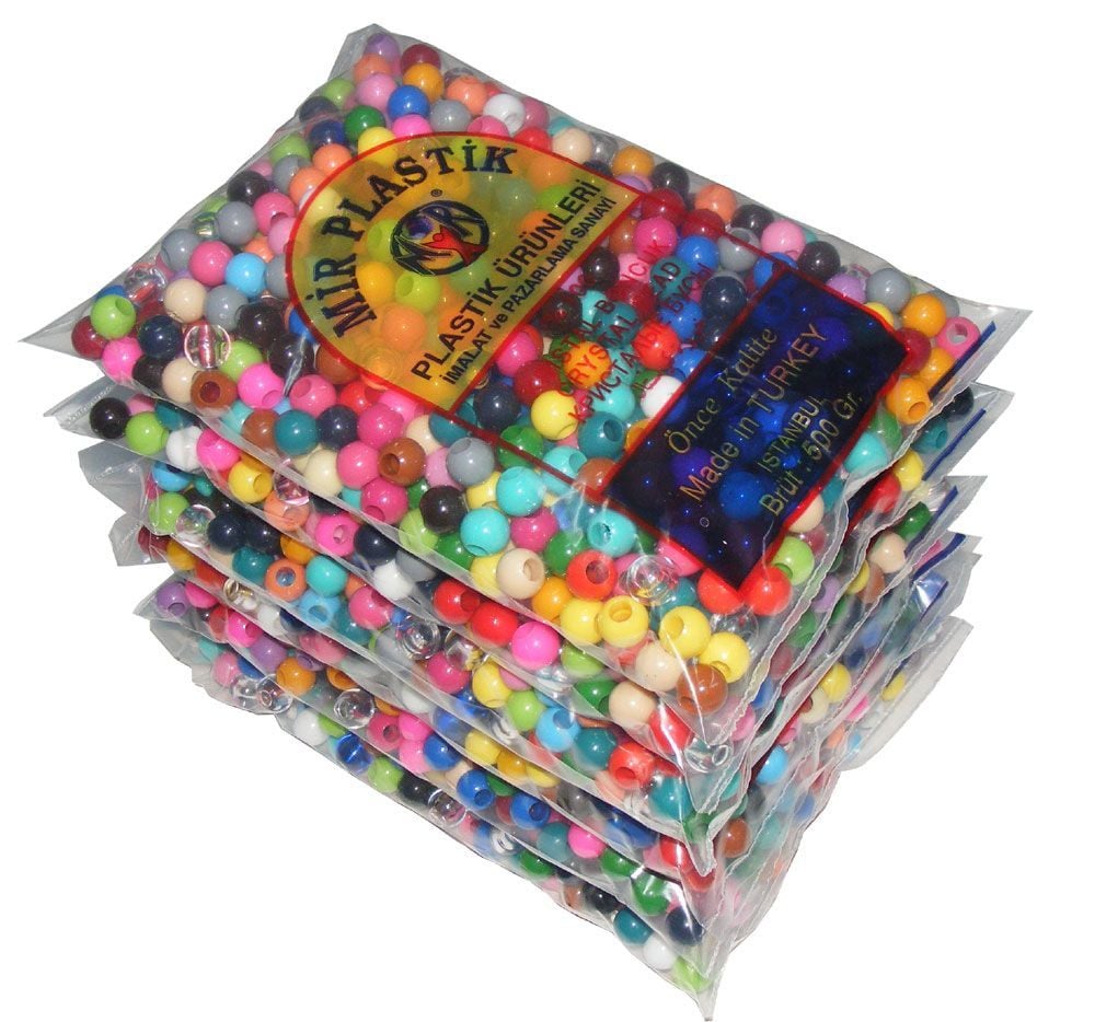 NO:12 *14mm Makrome Boncuğu BEYAZ