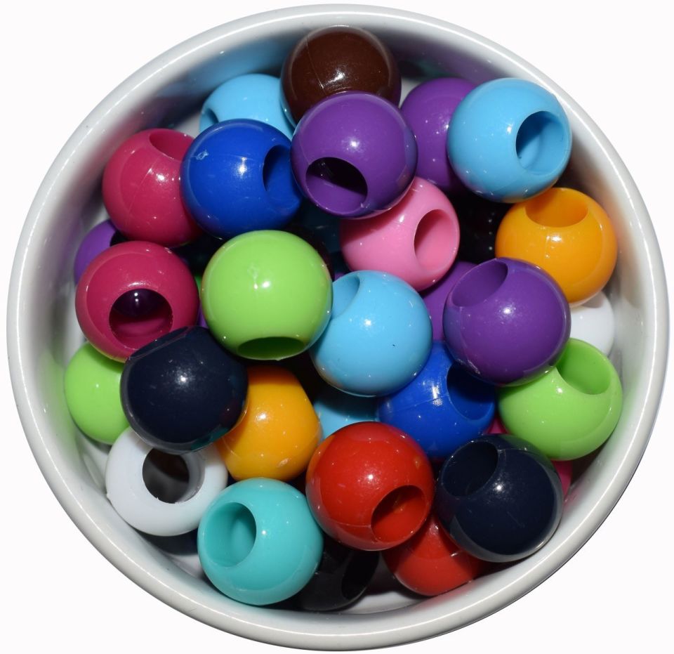 NO:12 *14MM MAKROME BONCUĞU(980 ADET) İNCİ RENGİ