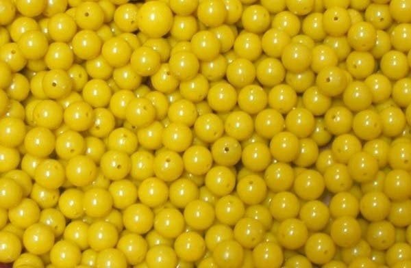 16MM DAR DELİK BALIK BONCUK(100 GR) AÇIK SARI