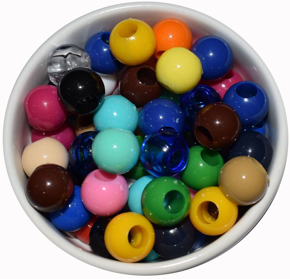 NO:12 *14mm Makrome Boncuğu 131-SİYAH