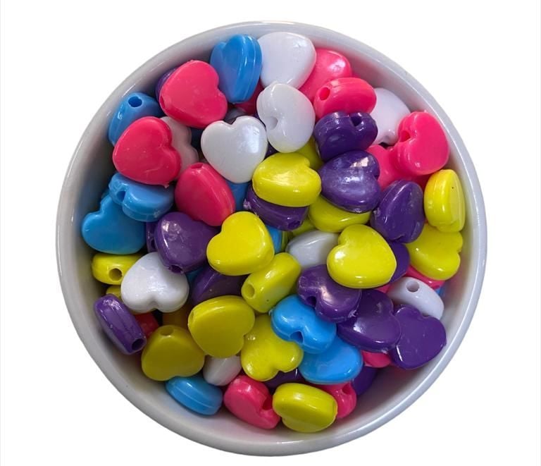DAR DELİKLİ KALP BONCUK (2025 ADET) (1 KG)