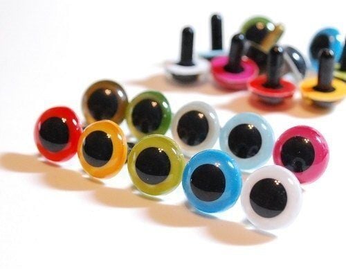 9 MM VİDALI GÖZ (100ADET) AMİGURUMİ SİYAH