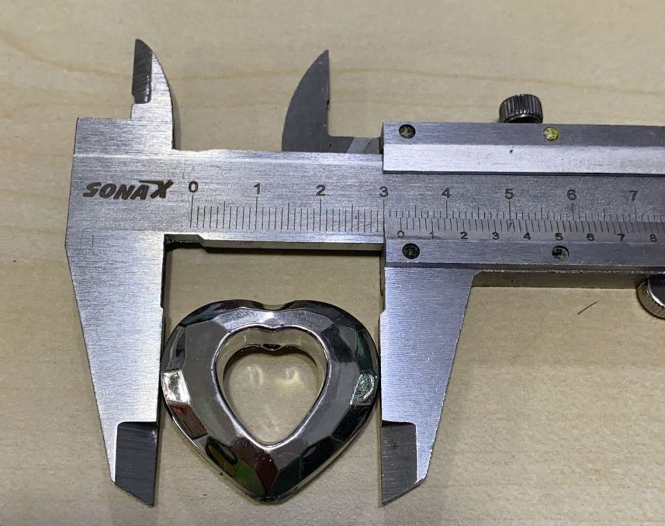 NO:55 *KRİSTAL BÜYÜK KALP BONCUK (1KG) GÜMÜŞ