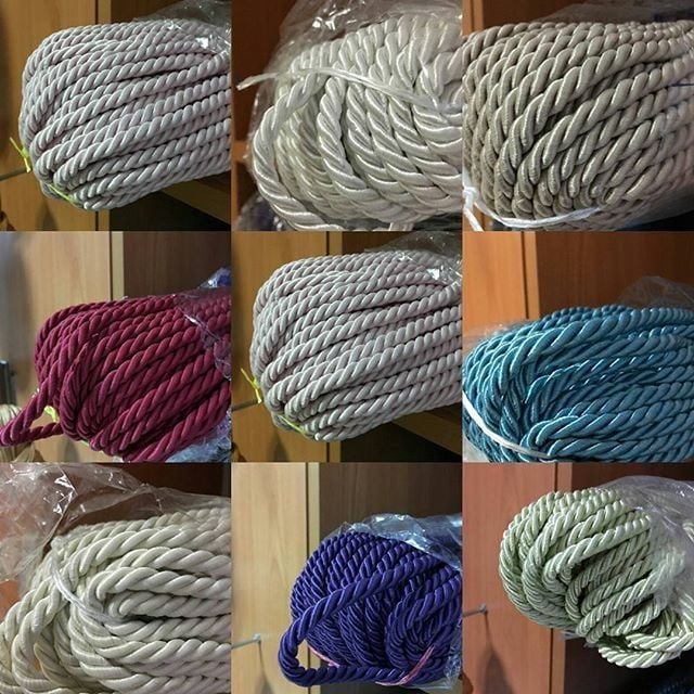 BÜKÜMLÜ KORDON İP 6 mm (50 METRE) KIRMIZI