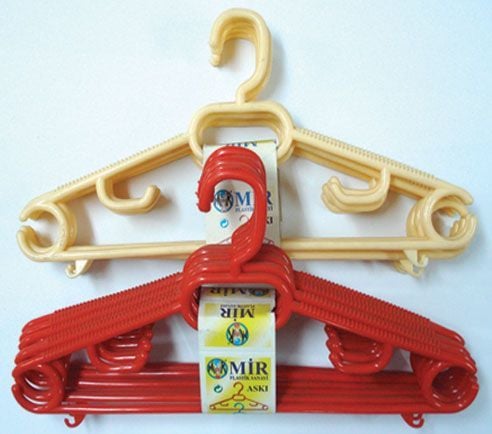 PLASTİK ELBİSE ASKISI- (6 Adet)