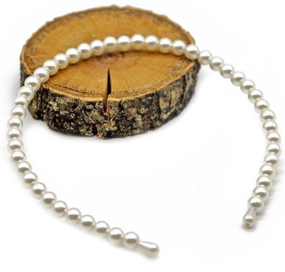 BEYAZ BÜYÜK İNCİLİ TAÇ BEYAZ