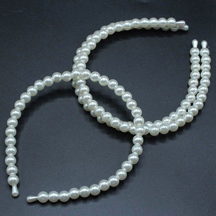 BEYAZ BÜYÜK İNCİLİ TAÇ PEMBE