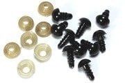 6 MM AMİGURUMİ VİDALI GÖZ ( 100 ADET - 50 ÇİFT)