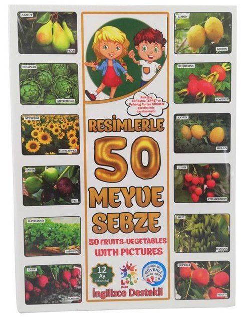 OYUNCAK RESİMLERLE 50 MEYVE SEBZE