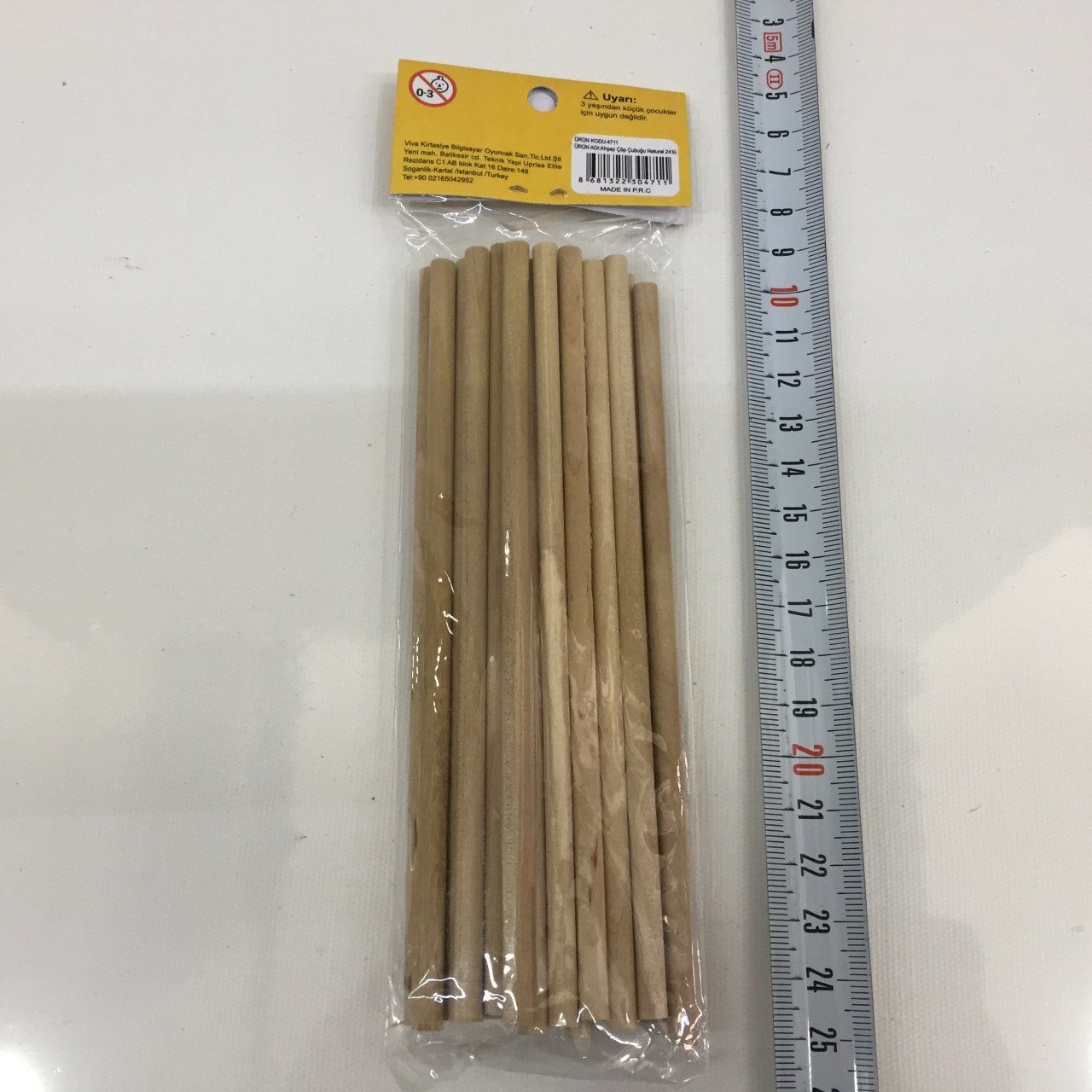 AHŞAP (SADE) ÇÖP ÇUBUĞU