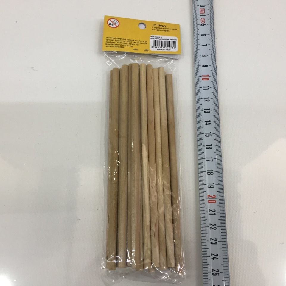 AHŞAP (SADE) ÇÖP ÇUBUĞU