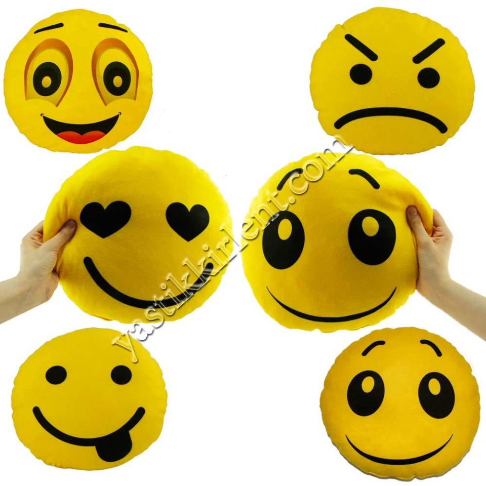 Smiley Emoji Yastık Dil Çıkaran Yastık