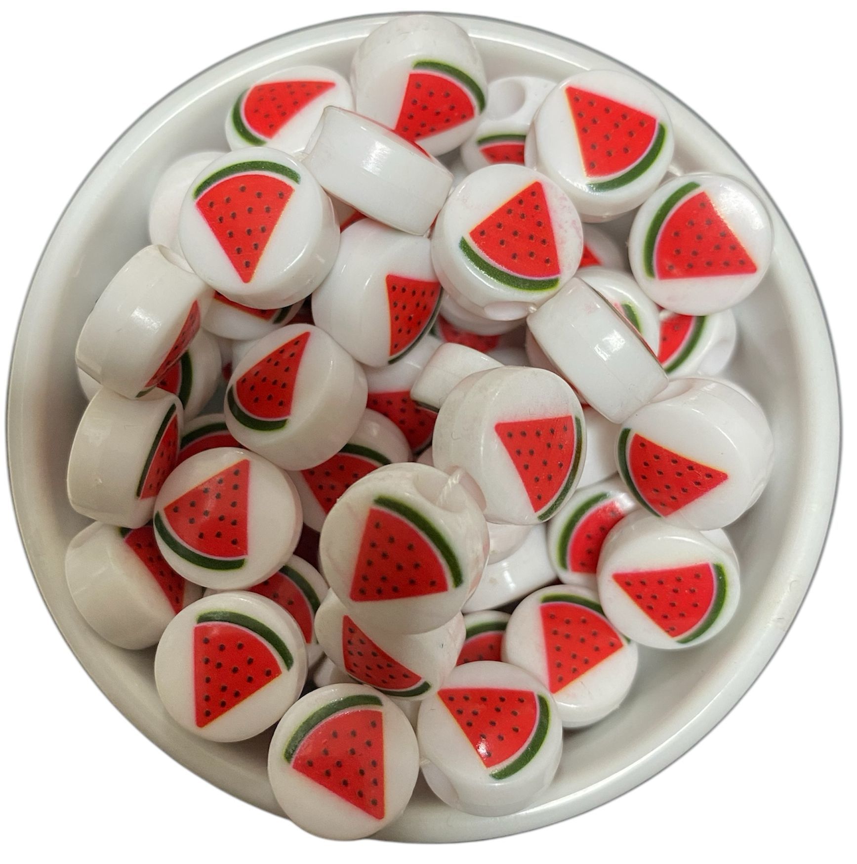 14X8 MM KARPUZ DESENLİ BONCUK (50 AD)