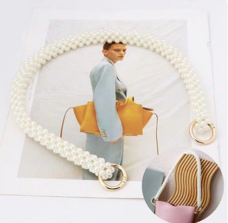 ÖRME İNCİ ÇANTA SAPI (40 CM)