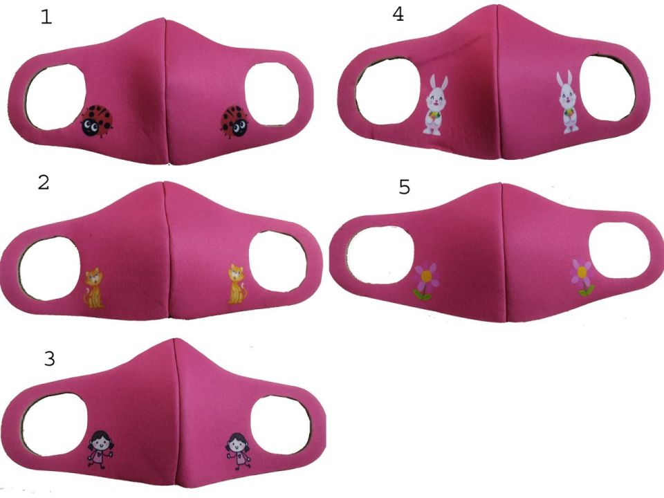 MASKE KIZ COCUK PEMBE