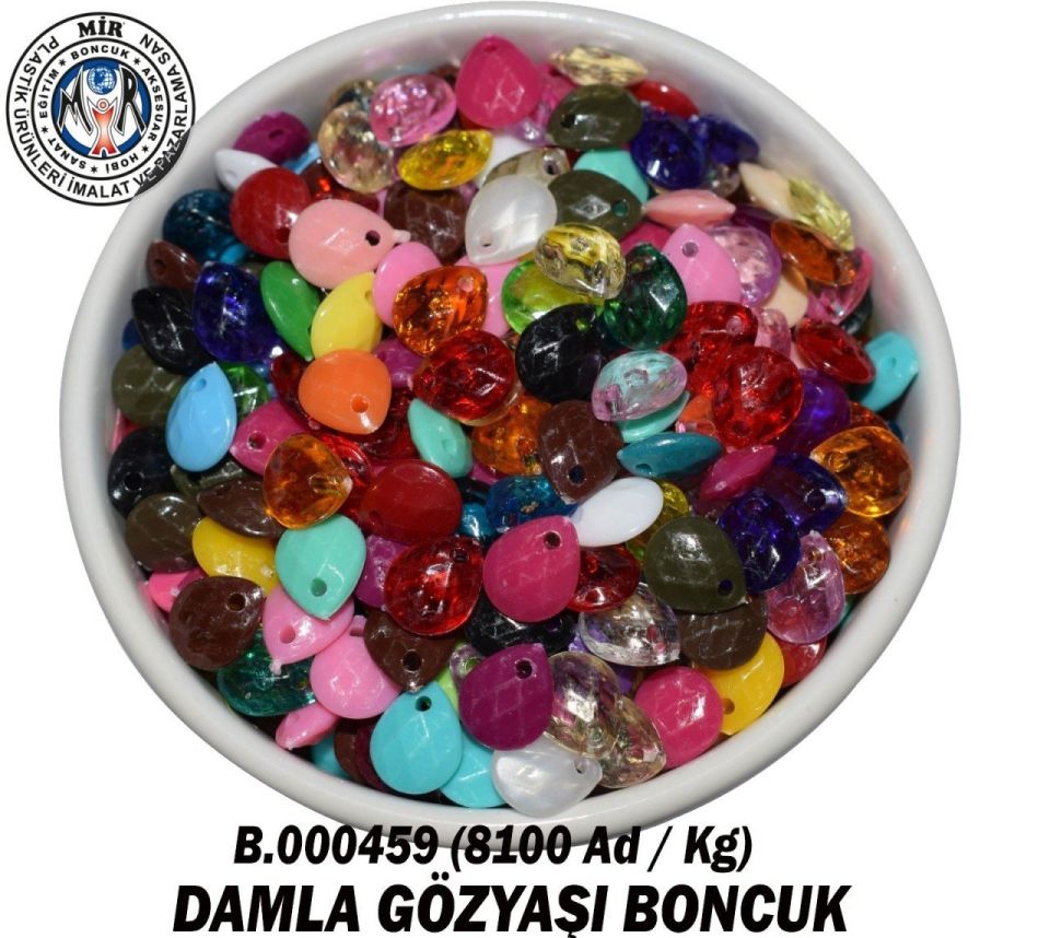 GÖZYAŞI DAMLA BONCUK (1 Kğ) AÇIK TURUNCU