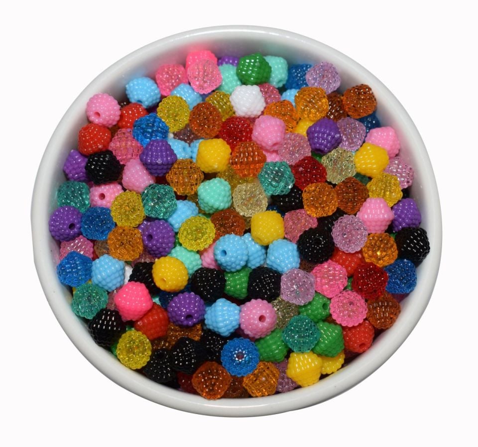 NO: 198 *8MM BÖĞÜRTLEN YAZMA BONCUK (6000 ADET)